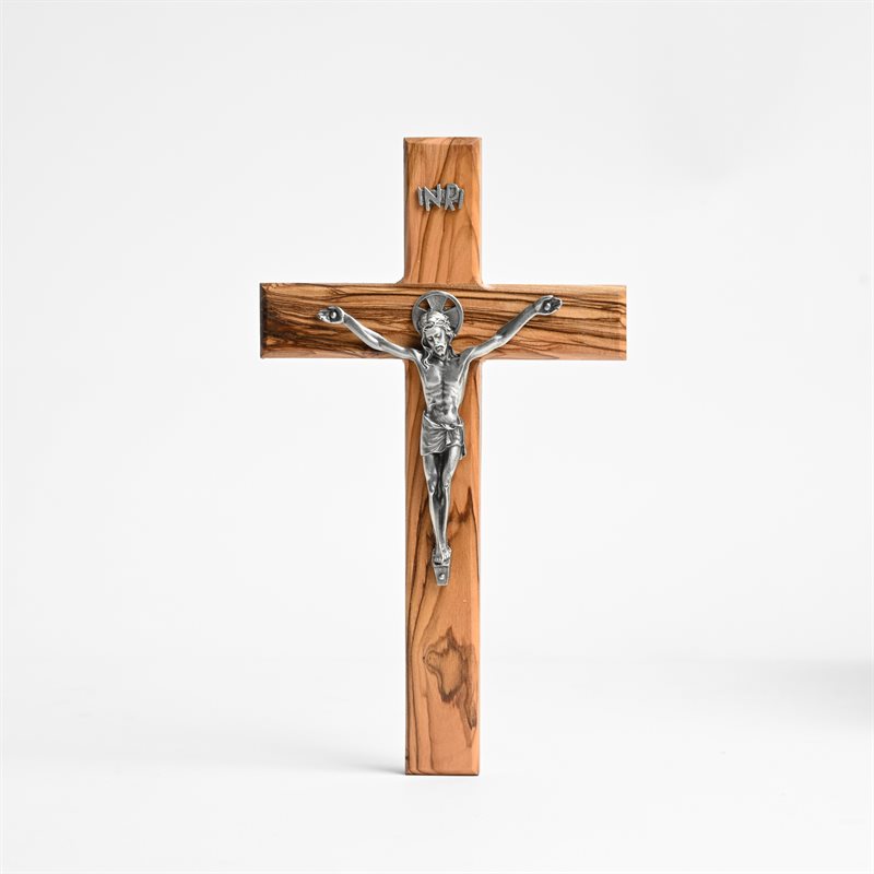 Crucifix avec Corpus en Étain