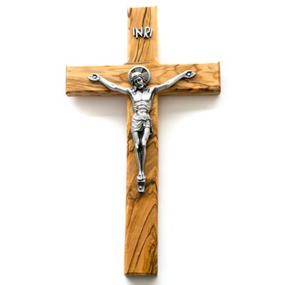 Crucifix avec Corpus en Étain