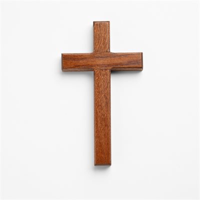 Plain Cross Walnut Wood