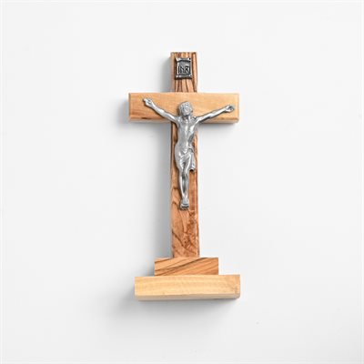 Pewter Corpus Crucifix on Base