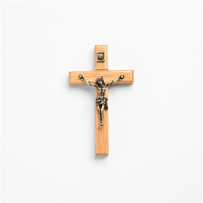 Crucifix with Pewter Plated Bronze Corpus