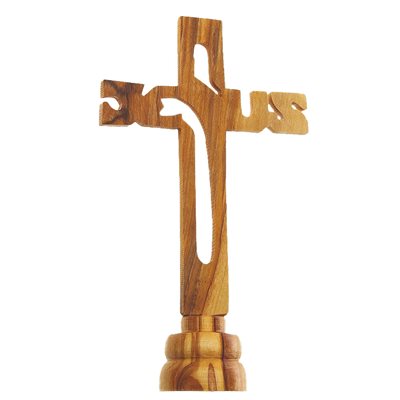 Croix JESUS sur socle 15 CM