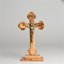 Crucifix pour autel d'église avec relique qui a touchée le Saint-Sépulcre