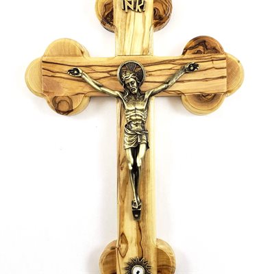 Crucifix 10" avec relique qui a touchée le Saint-Sépulcre