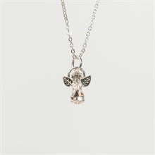 BirthStone Angel Pendant April