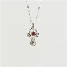 BirthStone Angel Pendant October