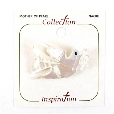 Dove Mother of Pearl Pin