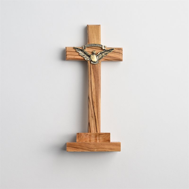 Croix pour Confirmation sur socle 12cm