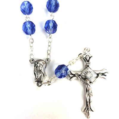 One Decade Rosary Sapphire