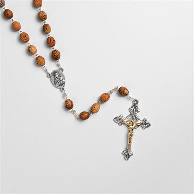 Decorated Olivewood Rosary