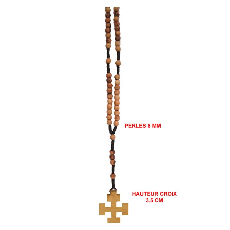 Rosary 6mm Franciscan Cross