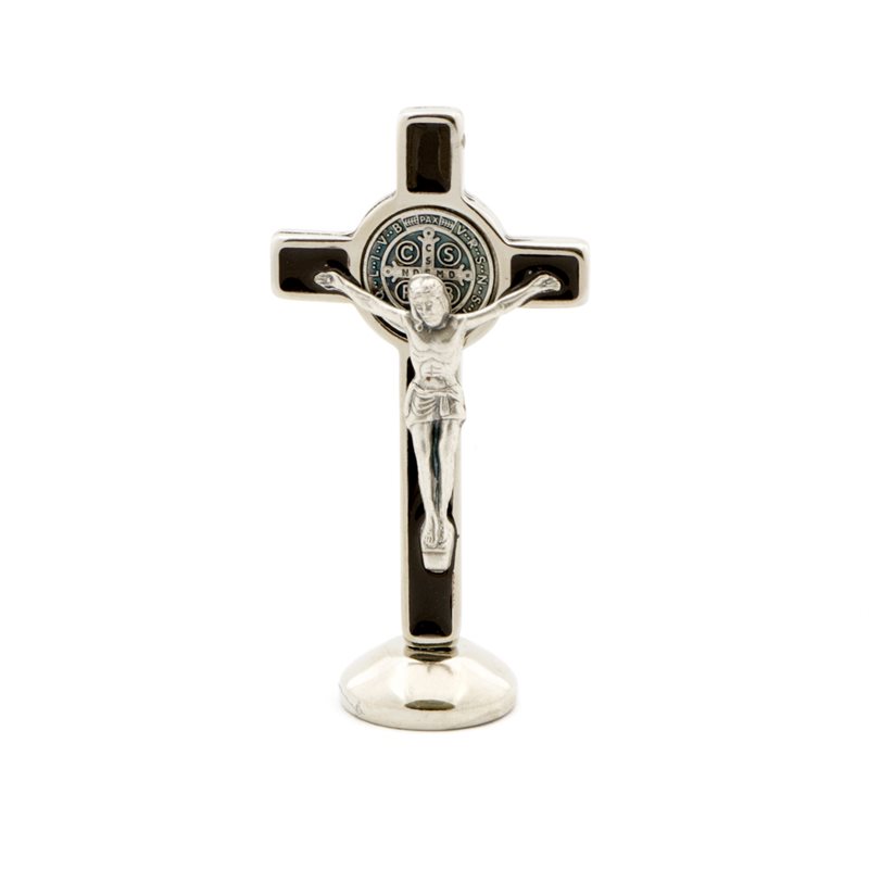 St Benedict Crucifix Brown on Magnetic Base 3"