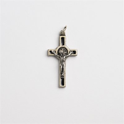 Croix de Saint Benoit 4cm noire