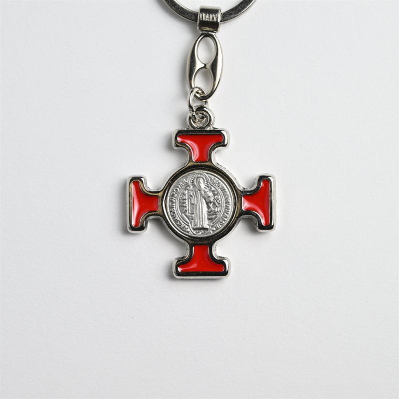 St Benedict Keychain red