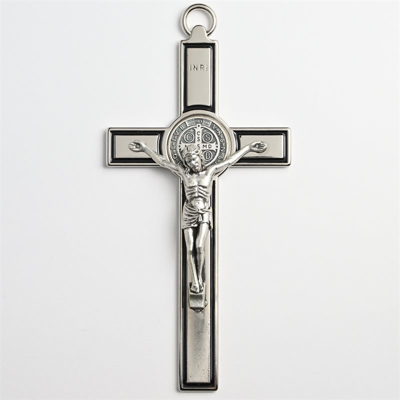 St Benedict Nickel Crucifix (black)