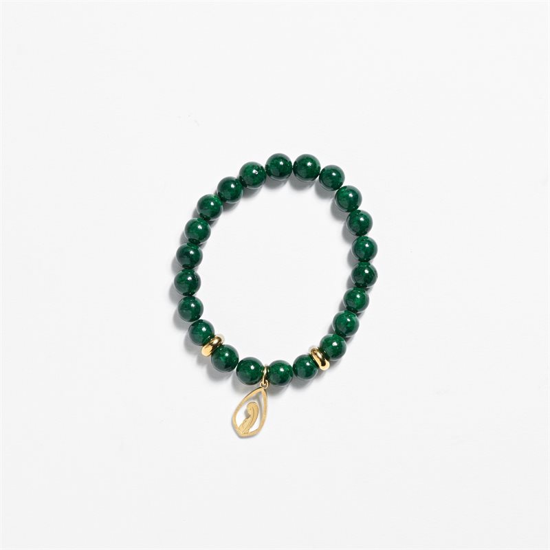 Forest Green Stone Bracelet