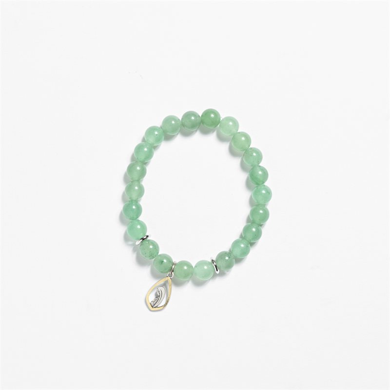 Green Sponge Stone Bracelet