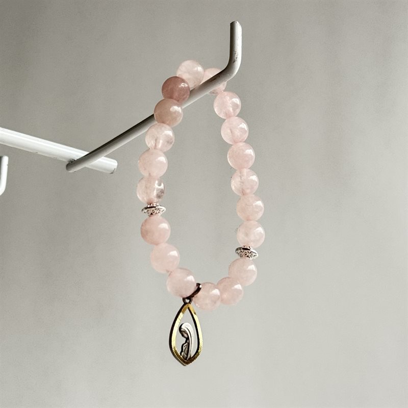 Semi-Precious pink stone bracelet