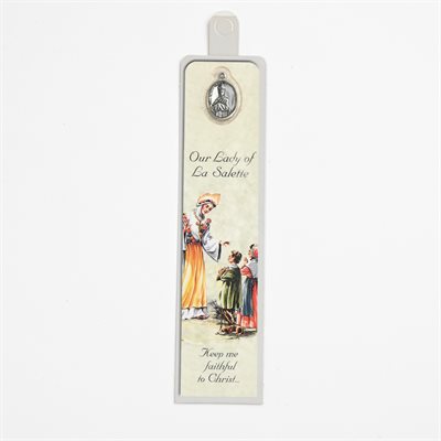 Bookmark with Medal Our Lady of La Salette