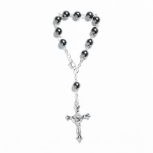 Auto one decade rosary hematite