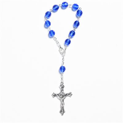 Saphire auto decade rosary