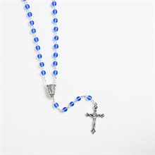 Lourdes Water Blue Rosary Chapelet Eau de Notre-Dame-de-Lourdes