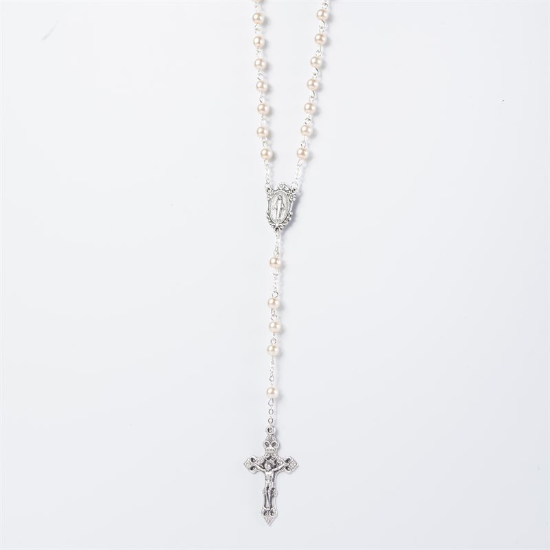 Miraculous Cream Rosary