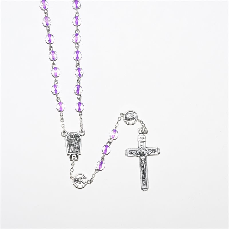 Lourdes Rosary Violet