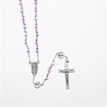 Lourdes Rosary Violet