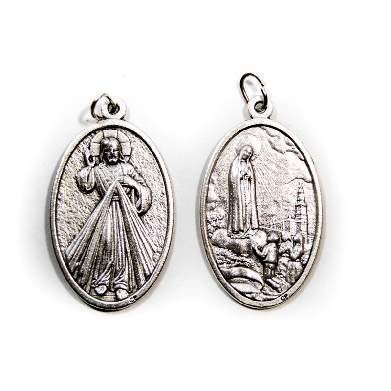 MédailleDivine Miséricorde et Notre-Dame-de-Fatima