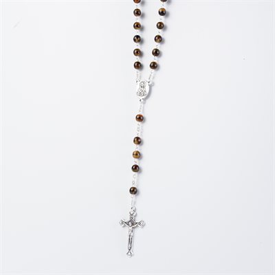Fire Polish Beads Holy Land Rosary
