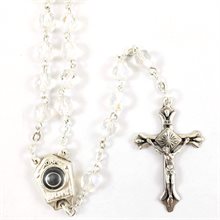 Holy Water Jerusalem Crystal Rosary