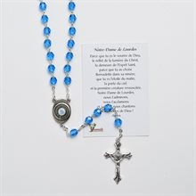 Lourdes Relic Turquoise Rosary