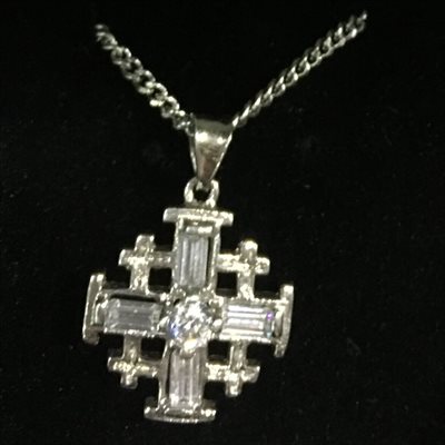 Jerusalem Cross Sterling Silver 3 / 4"