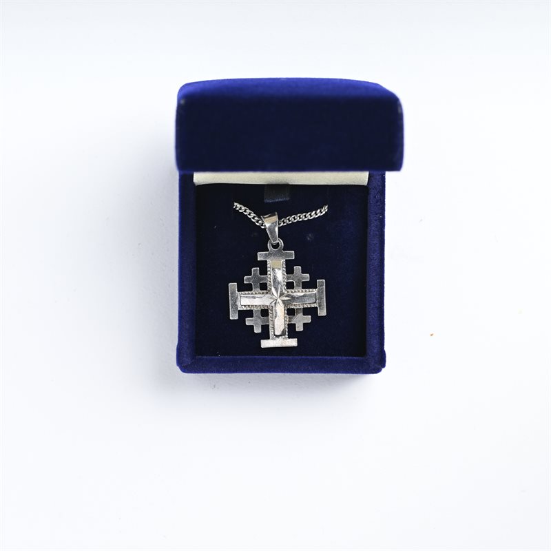 Jerusalem Cross Sterling Silver1"