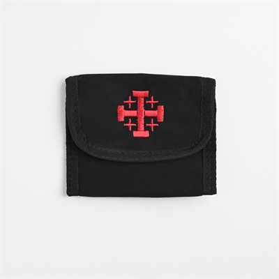 Rosary pouch with Jerusalem cross