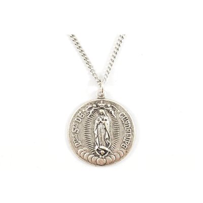 pendentif en étain Notre-Dame de Guadalupe