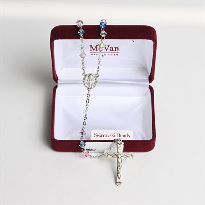 Swarovski Rosary 4mm Sterling