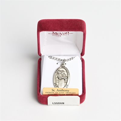 St Anthony Medal Stainless Steel