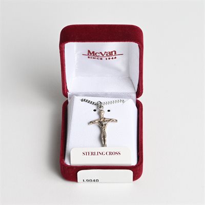 Pope Crucifix Silver