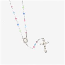 5 mm Multi Swarovski Crystal Bead Rosary