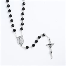 Rosary Black DIV Mercy Colour Center