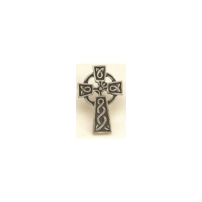 Celtic Cross Pewter Pin