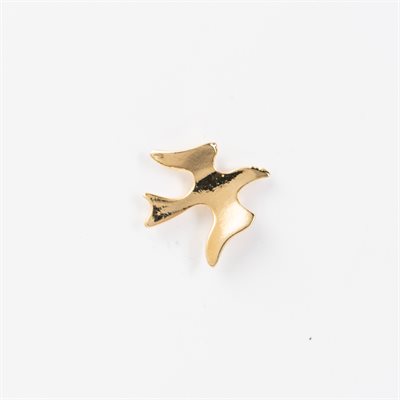 Pewter Gold Colour Dove Pin