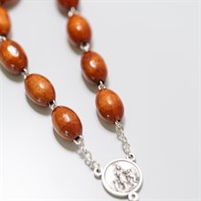 Pope Francis One Decade Wooden Rosary